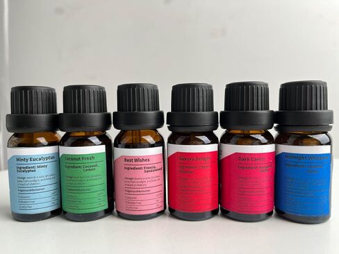 زيت عطري، مجموعة ESSLUX Clean من الزيوت المعطرة، زيوت عطرية للناشر للمنزل، روائح صنع الصابون والشموع الفاخرة، مجموعة هدايا زيوت عطرية - هواء نظيف، كتان منعش، قطن دافئ والمزيد in Kuwait