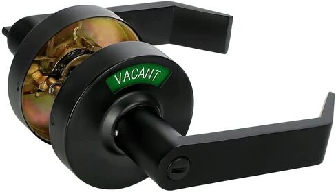 MuteX Extra Large Bathroom Privacy Lever Lock with Large Inuse or Vacant Indicator for Men Women Restroom, ANSI Grade2 Commercial Grade, Perfect for Professional Office Buildings in Kuwait