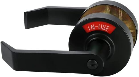 MuteX Extra Large Bathroom Privacy Lever Lock with Large Inuse or Vacant Indicator for Men Women Restroom, ANSI Grade2 Commercial Grade, Perfect for Professional Office Buildings in Kuwait