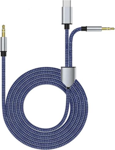 USB C Aux and Charging Cable, 2 in 1 Type USB-C to 3.5mm Audio Jack Cord with Male Extend USB Adapter Compatible with iPhone16/16 Plus/ 15/15Pro,Galaxy S24 Ultra/S24,Huawei to Car Stereo in Saudi Arabia