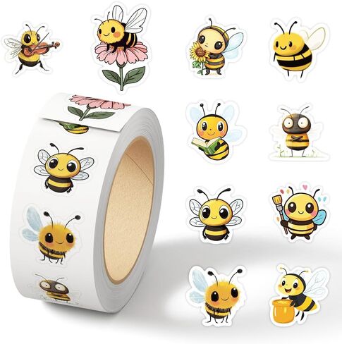 500Pcs Bee Stickers Waterproof Vinyl Decals in Kuwait