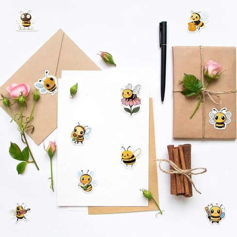 500Pcs Bee Stickers Waterproof Vinyl Decals in Kuwait