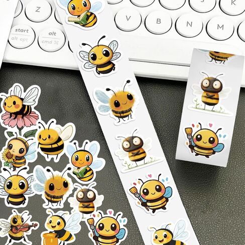 500Pcs Bee Stickers Waterproof Vinyl Decals in Kuwait