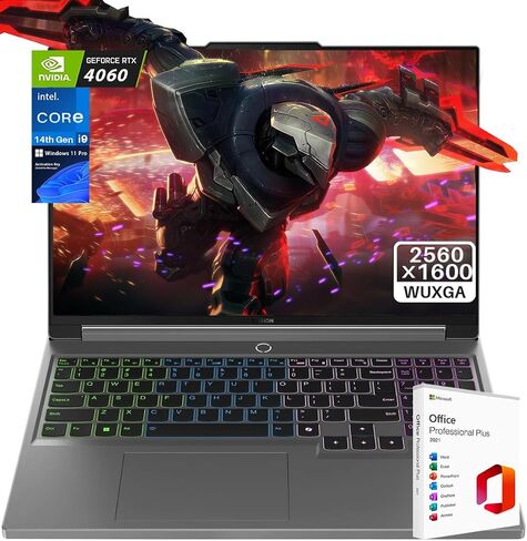 Lenovo Legion 5i Gaming Laptop, 16" WQXGA 165Hz, 14th Gen Intel 24-Core i9-14900HX, 64GB DDR5, 2TB SSD, GeForce RTX 4060, 4 Zone RGB Backlit Keyboard, WiFi 6E, Win 11 Pro & Lifetime Microsoft Office in Kuwait