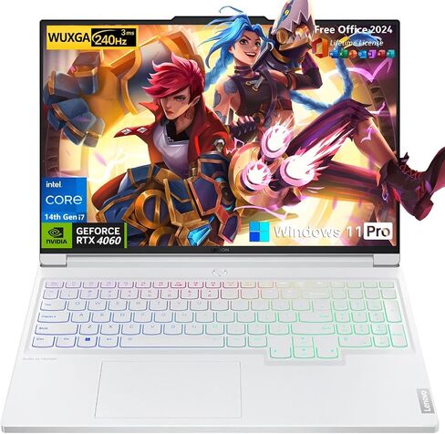 Lenovo Legion 7i Gaming Laptop,16" IPS WQXGA 240Hz, 14th Gen Intel i7-14700HX(Up to 5.5 GHz), GeForce RTX 4060 8GB, 64 GB DDR5, 2 TB SSD, MS Office 2024, Backlit KB, Fingerprint, Wi-Fi 6E, Win 11 Pro in Saudi Arabia