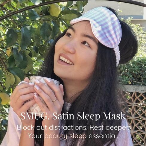SMUG Satin Sleep Mask & Eye Mask | Travel Sleep Masks for Women & Men | Soft Sleeping Eye Mask to Nourish Skin & Reduce Dark Circles | Eye Sleep Mask Shades to Block Out Light | Animal in Saudi Arabia