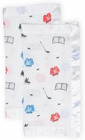 Lulujo Baby Mini Muslin Cotton Silky Soft Cloths, Sailboats, 3-Pack, 28 x 28-Inches in Saudi Arabia