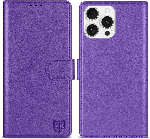 ZZXX for iPhone 16 Wallet Case with [RFID Blocking] Card Slot Kickstand Magnetic Closure Leather Flip Fold Protective Phone Case for iPhone 16 Case Wallet(Blue-6.1 inch) in Kuwait