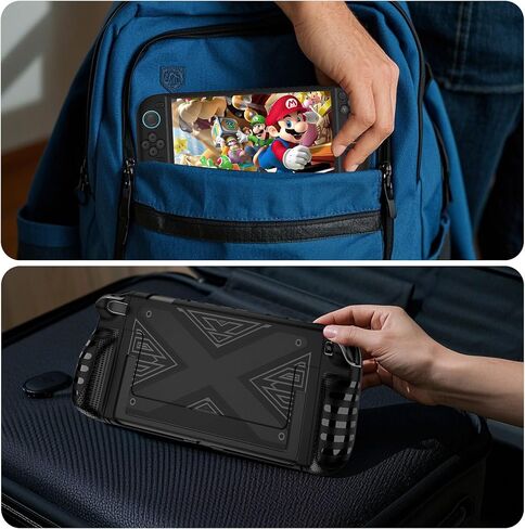 RAIALL Case for Nintendo Switch 2 Game Console (2025), TPU Grip Protective Cover for Nintendo Switch 2nd Generation Console and Joy-Con Controller Accessories, Black in Saudi Arabia