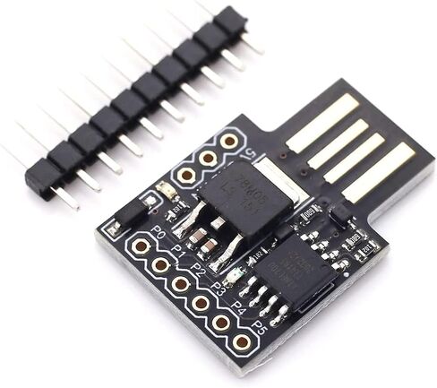 Redtagcanada Digispark Kickstarter متوافق مع مجلس تطوير USB Micro Micro for Attiny85 لوصف Arduino ، مع دبابيس الموصل (لوحة تطوير USB 2) in Saudi Arabia