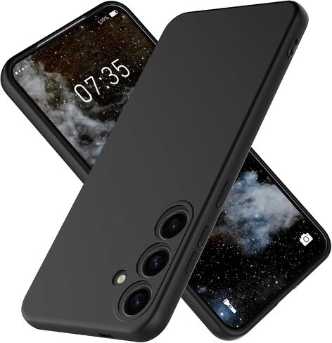 علبة السيليكون لـ Samsung Galaxy S25 ، وهي متينة وأنيقة مختارة من مطاط السيليكون الناعمة رفيع النحافة من أجل Samsung Galaxy S25 (أسود) in Kuwait
