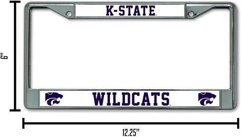Rico Industries NCAA Penn State Nittany Lions Standard Chrome License Plate Frame , 6 x 12.25-inches in Saudi Arabia