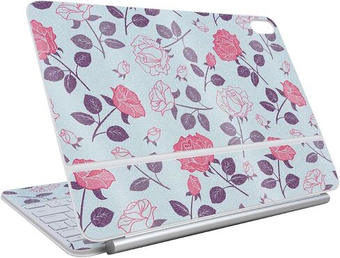 Skin Compatible with Apple Magic Keyboard for iPad Air 11-inch (M3) 2025 - Sakura Pink - Premium 3M Vinyl Protective Wrap Decal Cover - Easy to Apply | Crafted in The USA by MightySkins in Saudi Arabia