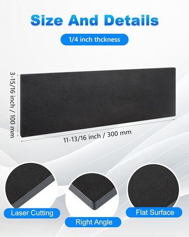 Rocaris 4 Pcs 3 X 12 X 1/4 Inch A36 Steel Plate Hot Rolled, Steel Base Plate for Construction Boards, Structure Support, Weldable Square and Industrial in Kuwait