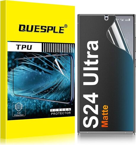 2 Pack for Samsung Galaxy S24 Ultra Matte Screen Protector [Not Glass], HD Clear, Anti-Scratch, Anti-Glare, Support fingerprint in Kuwait