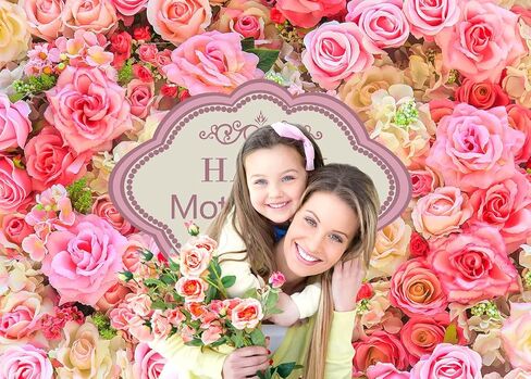 WOLADA Happy Mothers Day Photography Backdrop Mother's Day Flowers Wall Photography Backdrop 7x5FT 12028 in Saudi Arabia