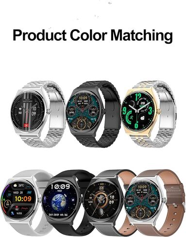 Smart Watch (Answer/Make Calls), 1.43’’ AMOLED Smart Watches for Men Women 100+ Sport Modes Fitness Watch with Blood Oxygen/Sleep/Heart Rate Monitor, IP67 Waterproof Smartwatch in Saudi Arabia