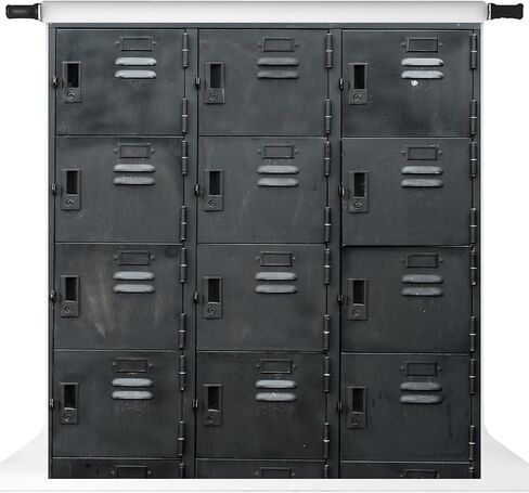 Gym Locker Room Background Kate Vintage Dark Cabinet Sports Backdrop for Photography Back to School Backdrop, 8x8ft in Saudi Arabia
