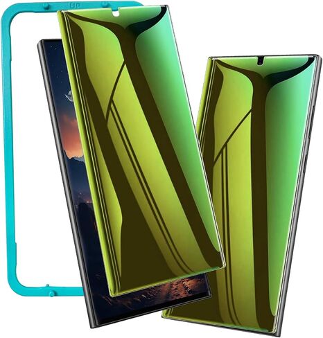 2 Pack for Samsung Galaxy S24 Ultra Screen Protector Privacy, [Not Glass] Gradient Colorful Anti-Spy Anti-Blue Light Full Coverage Flexible Film, [1S Fingerprint Unlock] Touch Sensitive in Saudi Arabia