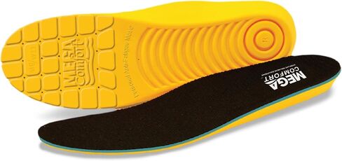 MEGAComfort Inc. unisex adult shoe insoles, Yellow, Blue, Men s Size 10-11 Women Size 12-13 US in Kuwait