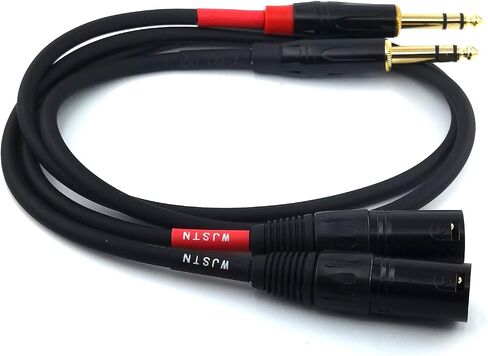 024 XLR Cable Adapter 1/4 Inch TRS to XLR Male Cable, Balanced 6.35mm TRS Plug to 3-pin XLR Male, Quarter inch TRS Male to XLR Male Microphone Cable (6in) in Kuwait