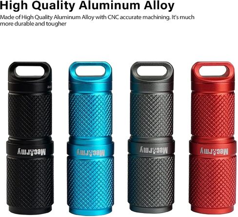 MecArmy X2S Stainless Steel LED Flashlight, Mini EDC Rechargeable Keychain Flashlight with Micro USB Charging, 10180 Battery 130 Lumens Outdoor Waterproof EDC Keychain Light (DLC Black) in Kuwait