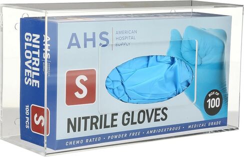 Glove Dispenser Wall Mount Double | Clear Acrylic Mountable Glove Box Holder with Individual Compartments | Gloves Sold Separately | Triple Layer Medical Glove Dispenser in Kuwait