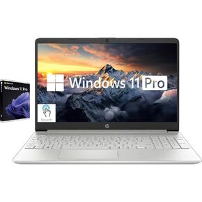 HP Touchscreen 15.6" Business Laptop Computer, Windows 11 Pro Laptop, Intel Core i7-1255U 10-Core Processor, 16GB RAM 1TB SSD, Intel Iris Xe Graphics, FHD IPS Display, Long Battery Life, Silver