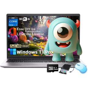 Dell Inspiron 15.6" Business Laptop - Intel Iris Xe Graphics, i7-1355U, 32 GB DDR4, 1 TB SSD, LED-Backlit, Backlit Keyboard, Anti-Glare, Windows 11 Pro, w/Hoouwrd Accessories