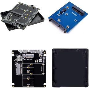 cablecc Combo M.2 NGFF B-Key & mSATA SSD to SATA 3.0 Adapter Converter Case Enclosure