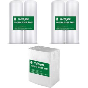O2frepak Food Vacuum Sealer Bags Rolls with BPA Free,Heavy Duty Vacuum Sealer Storage Bags Rolls for Food Saver,Cut to Size Roll,Great for Sous Vide
