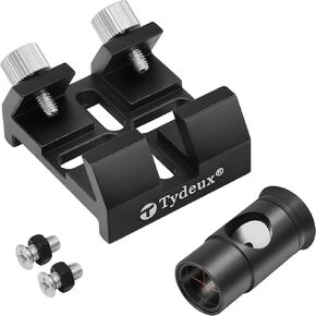 1.25" Metal Collimating Cheshire Eyepiece Short Version - Bundle with Universal Dovetail Base