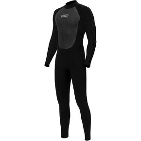 KMT Wetsuit for Men, 3mm Mens Wetsuits Fullbody Back Zip Wet Suits Keep Warm in Cold Water