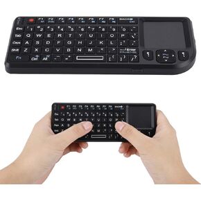 Wendry Mini Keyboard with Touchpad, 2.4GHz Touchpad/Rechargeable Ultra Mini Thin USB Backlit Keyboard for PS3/4, for 360