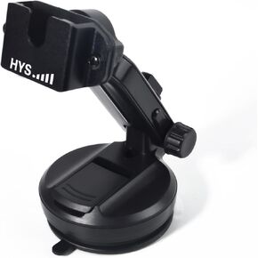 HYS SDS100 BCD436HP Universal Car Mount Dashboard & Windshield Suction Cup CB/GMRS Radio/Shoulder Speaker Mic Hanger Holder, Vehicle Suction Cups Holder for Scanner with Belt Clip&Round Knob Holder