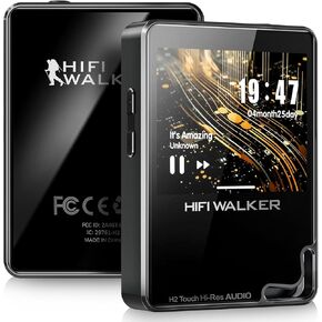 H2 Touch 128GB Hi-Res Portable Music Player, Touchscreen Digital Audio Player Bluetooth 5.2 DAP with ESS DAC, 512GB Expandable Storage &10H Battery