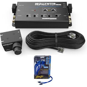 AudioControl The Epicenter Micro Bass Restoration Processor & Line Output Converter with 17-Foot 2-Channel 6000 Series Audiophile Grade RCA Interconnect Cable