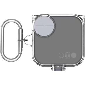 [Upgrade Lock] Case for CMF Buds Pro 2, VAEKNVG Shock-Absorbing Protective Armor Cover for CMF Buds Pro 2 Accessories, TPU Hard Shell with Carabiner (Clear) in Saudi Arabia