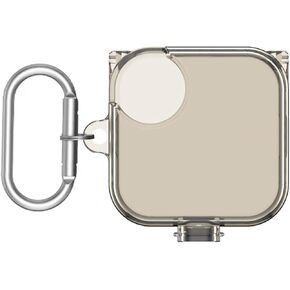 [Upgrade Lock] Case for CMF Buds Pro 2, VAEKNVG Shock-Absorbing Protective Armor Cover for CMF Buds Pro 2 Accessories, TPU Hard Shell with Carabiner (Clear)