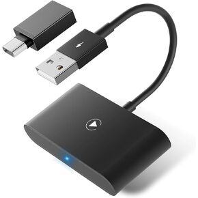 Wireless CarPlay Adapter, 2024 Upgraded CarPlay Dongle for Converts Wired CarPlay to Wireless, Support Online Update, Plug and Play Easy Use, Fit for Cars from 2015 & iPhone iOS 10+