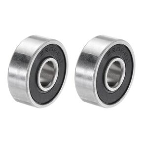 uxcell 2Pcs S6901-2RS Deep Groove Ball Bearings 12mm x 24mm x 6mm Double Sealed 440C Stainless Steel (ABEC3)