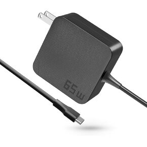 AKELON 65W USB C Laptop Charger for Lenovo Thinkpad Yoga HP Elitebook Spectre Dell Latitude MacBook Pro ASUS Chromebook Samsung 20V 3.25A Type C PD Wall Fast Power Adapter