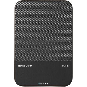 Native Union (Re)Classic Power Bank | Magnetic - MagSafe Compatible 10000mAh 15W Portable Charger - USB-C Cable Included - Qi2 certified - Compatible with iPhone 16, 16 Plus,16 Pro,16 Pro Max, AirPods