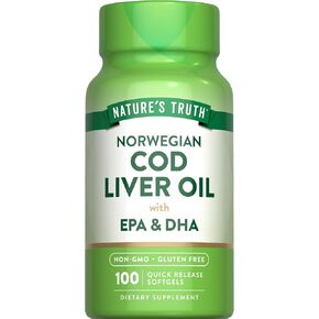 Nature's Truth Norwegian COD Liver Oil Supplement, 100 Count