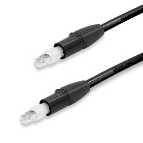Elite Core Supercat6-S Ultra Superged Ethernet CAT6 ، Ethercon القابل للسحب ، اختر طولك (150 قدمًا)