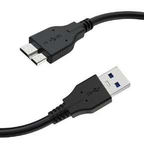 USB-A 3.0 to Micro-B Cable UC-E22 IFC-150U II Charging Cord Photo Transfer Cable Compatible with Nikon D5 D500 D800 D800E D810 D810A D850, for Canon 5DS, EOS 5D IV, EOS 7D Mark II Camera (4FT, Black)