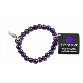 ZORBITZ 601 Amethyst Angel Wing Bracelet, 1 EA