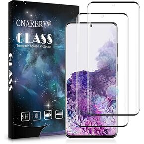 2 Pack Screen Protector for Samsung Galaxy S20 Plus, 3D Curved Easy Installation Case-Friendly HD Tempered Glass for Samsung Galaxy S20 Plus