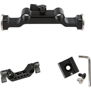 CAMVATE 15 Rod Clamp with Rosette Standard Accessory + 15mm Rod Clamp + Cold Shoe Mount