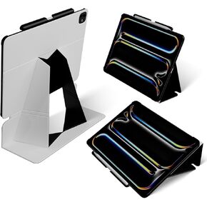 MOFT Folio iPad Pro 11 inch (M4) Case with Detachable Pencil Holder, Lightweight & Protective, Durable MOVAS Material and Comfortable Touch Perfect for Browsing,Drawing, Studying, Sidecar, Misty Cove